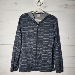 Balance Collection Jacket Hooded Stripe Zip Up Lightweight Spring Unisex Sporty.